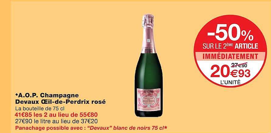 A.O.P. Champagne Devaux Œil-de-Perdrix rosé