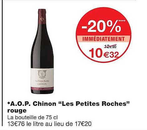 A.O.P. Chinon “Les Petites Roches” rouge