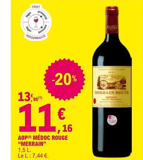 AOP(3) MÉDOC ROUGE “MERRAIN”