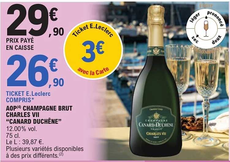 AOP(4) CHAMPAGNE BRUT CHARLES VII “CANARD DUCHÊNE”