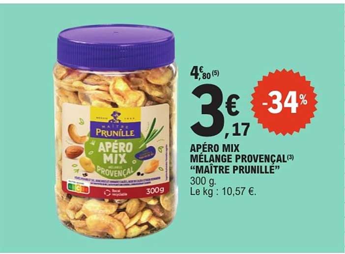 APÉRO MIX MÉLANGE PROVENÇAL "MAÎTRE PRUNILLE"