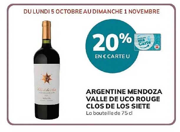 ARGENTINE MENDOZA VALLE DE UCO ROUGE CLOS DE LOS SIETE