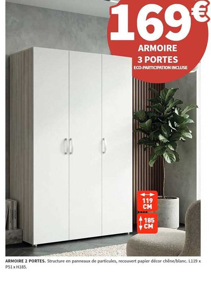 ARMOIRE 2 PORTES