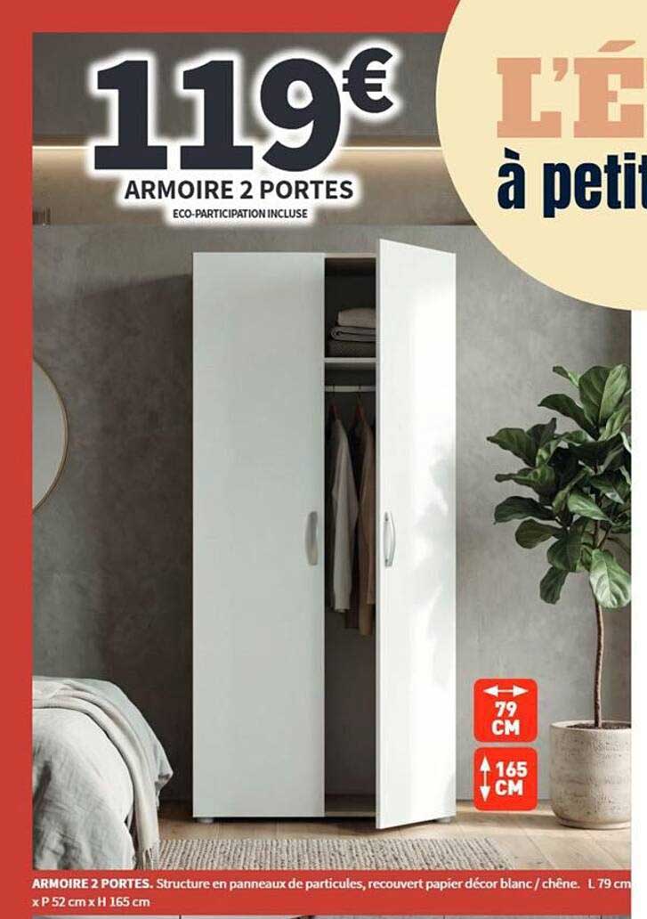 ARMOIRE 2 PORTES
