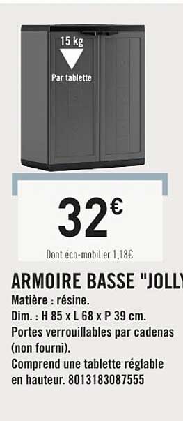 ARMOIRE BASSE "JOLLY"