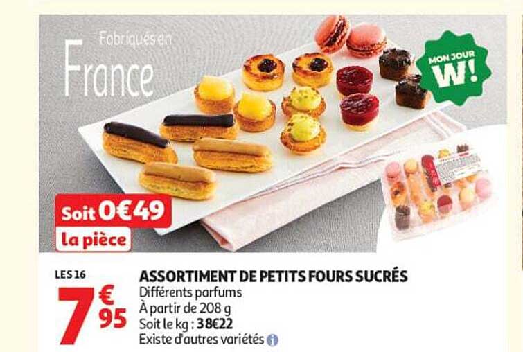 ASSORTIMENT DE PETITS FOURS SUCRÉS
