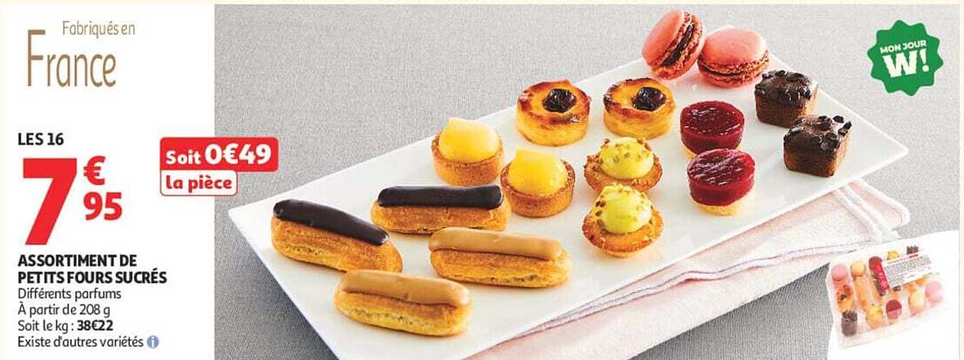 ASSORTIMENT DE PETITS FOURS SUCRÉS