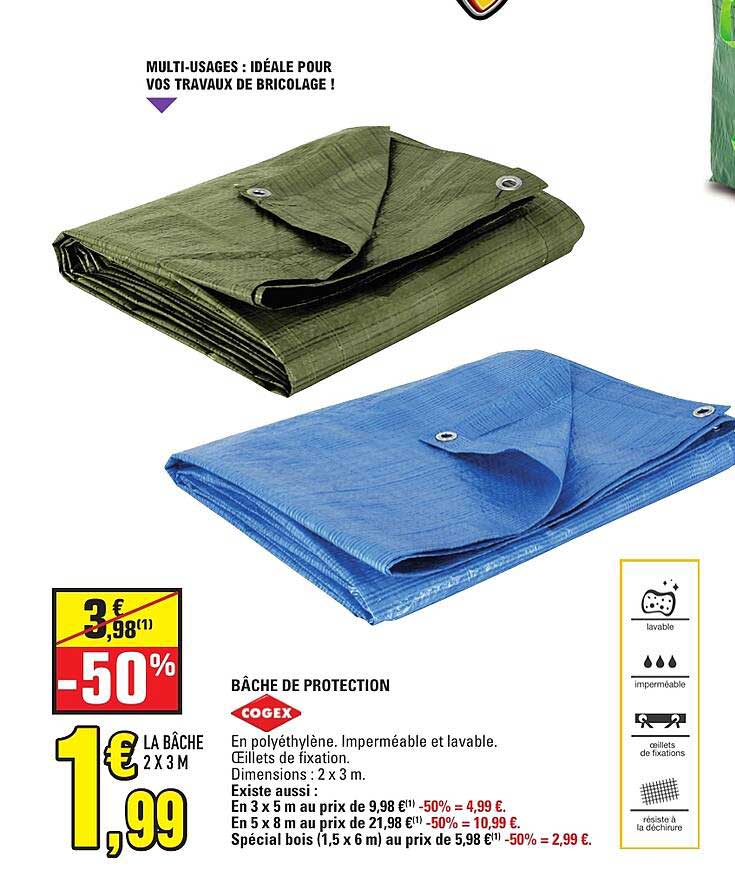 BÂCHE DE PROTECTION COGEX