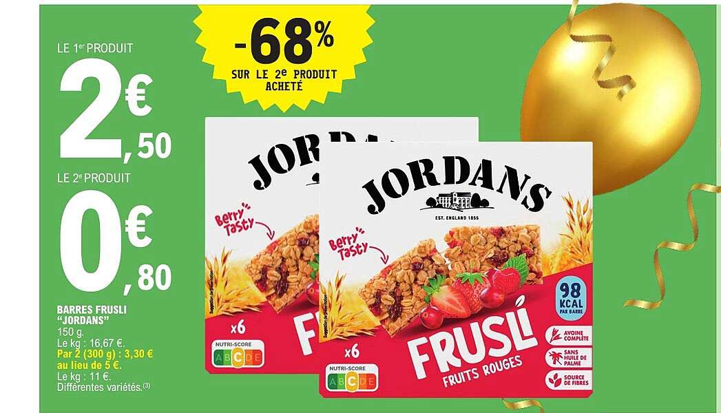 Barres frusli "Jordans"