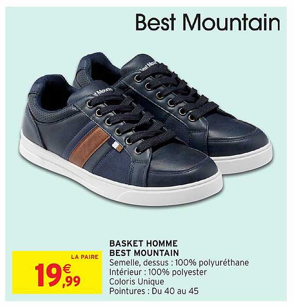 BASKET HOMME BEST MOUNTAIN