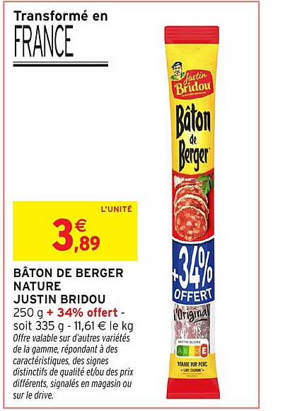 BÂTON DE BERGER NATURE JUST BRIDOU