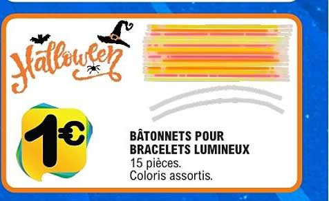 BÂTONNETS POUR BRACELETS LUMINEUX
