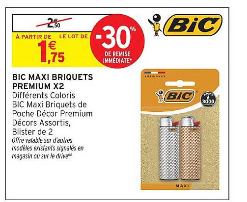 BIC MAXI BRIQUETS PREMIUM X2