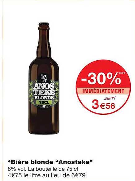 Bière blonde “Anosteke”