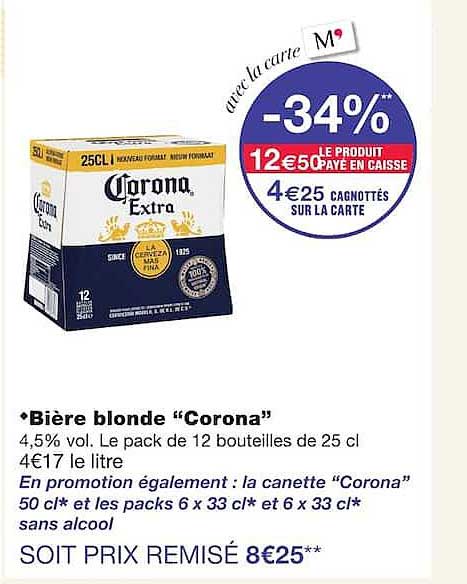 Bière blonde “Corona”