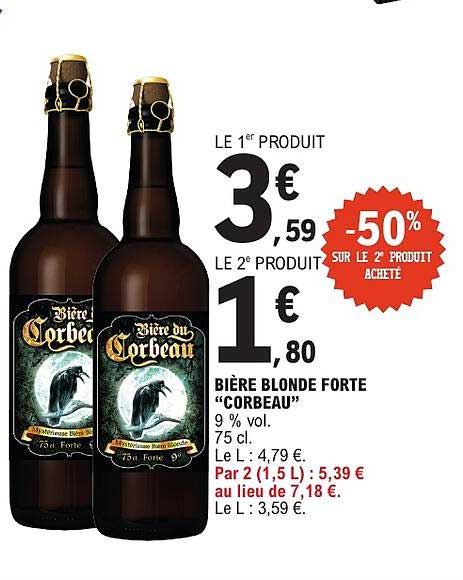 BIÈRE BLONDE FORTE “CORBEAU”
