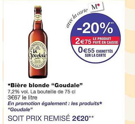 Bière blonde “Goudale”