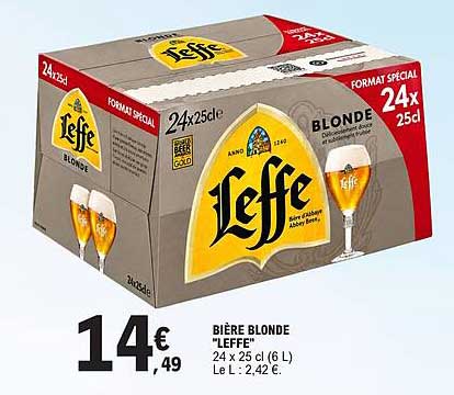 BIÈRE BLONDE "LEFFE"