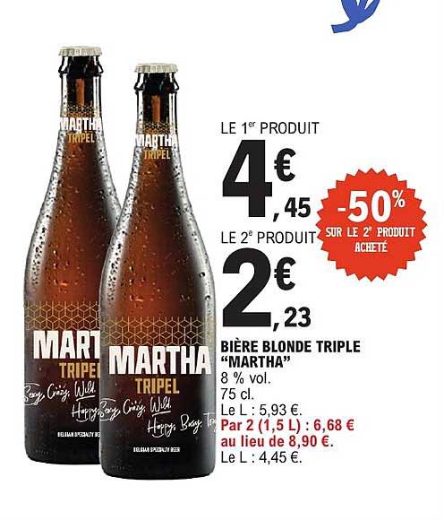 BIÈRE BLONDE TRIPLE “MARTHA”
