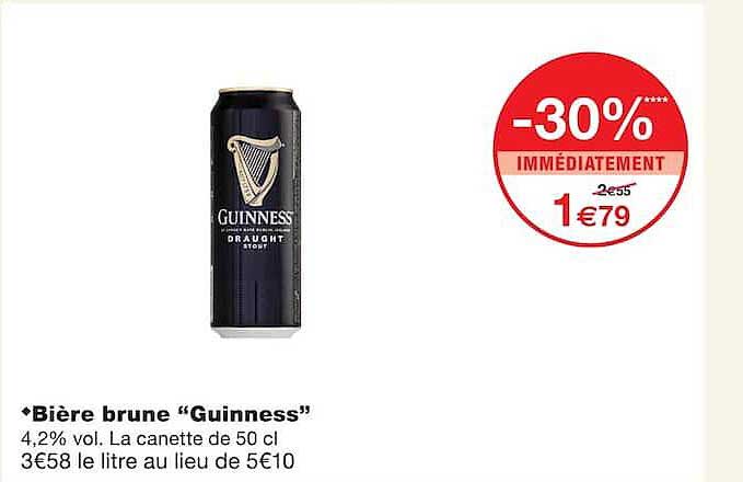 Bière brune “Guinness”