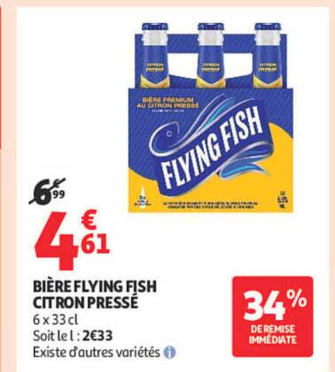 BIÈRE FLYING FISH CITRON PRESSÉ