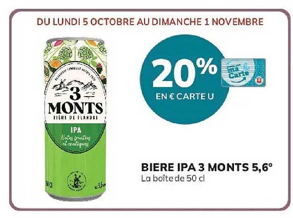 BIERE IPA 3 MONTS 5,6°