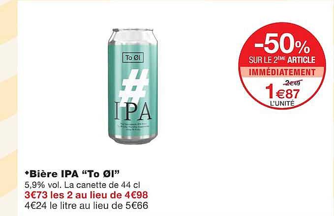Bière IPA “To Øl”