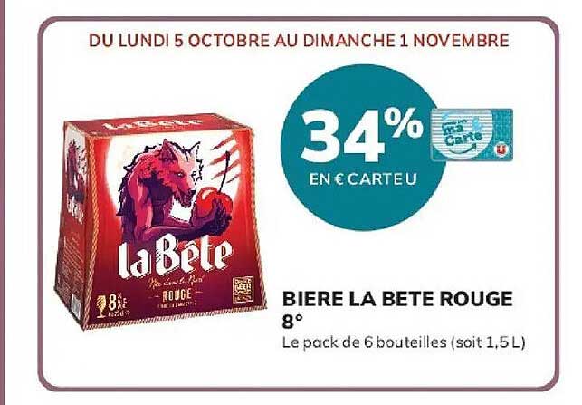 BIERE LA BETE ROUGE 8°