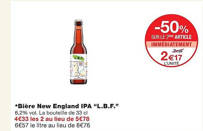 Bière New England IPA “L.B.F.”