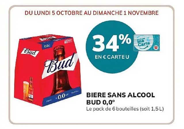BIERE SANS ALCOOL BUD 0,0°