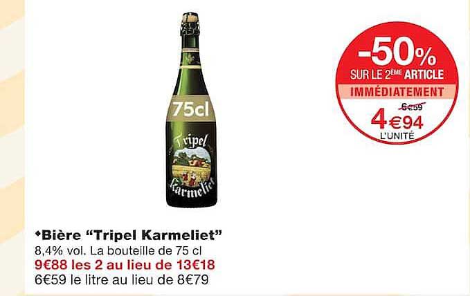 Bière “Tripel Karmeliet”