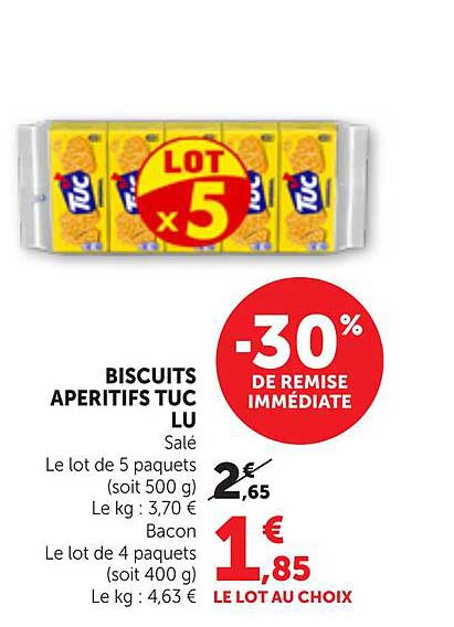 BISCUITS APERITIFS TUC LU