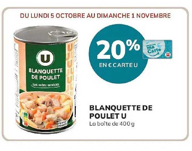 BLANQUETTE DE POULET U