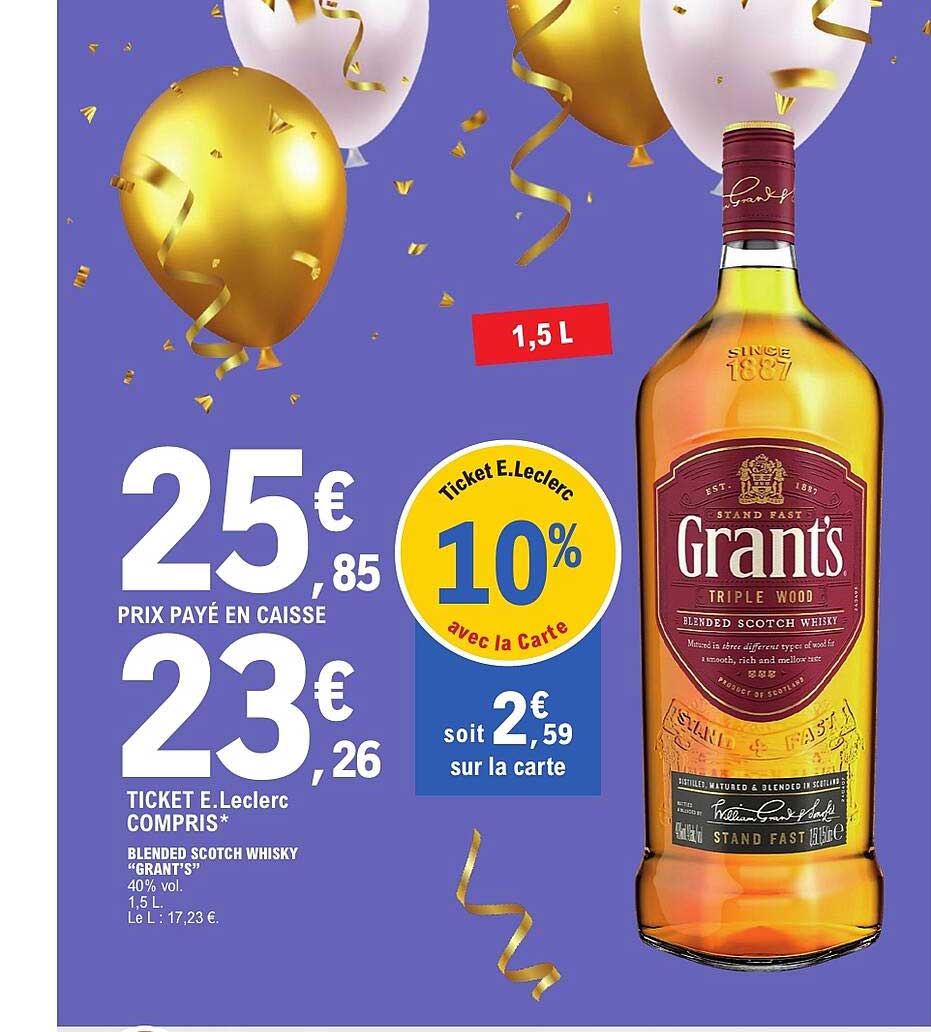 BLENDED SCOTCH WHISKY “GRANT’S”
