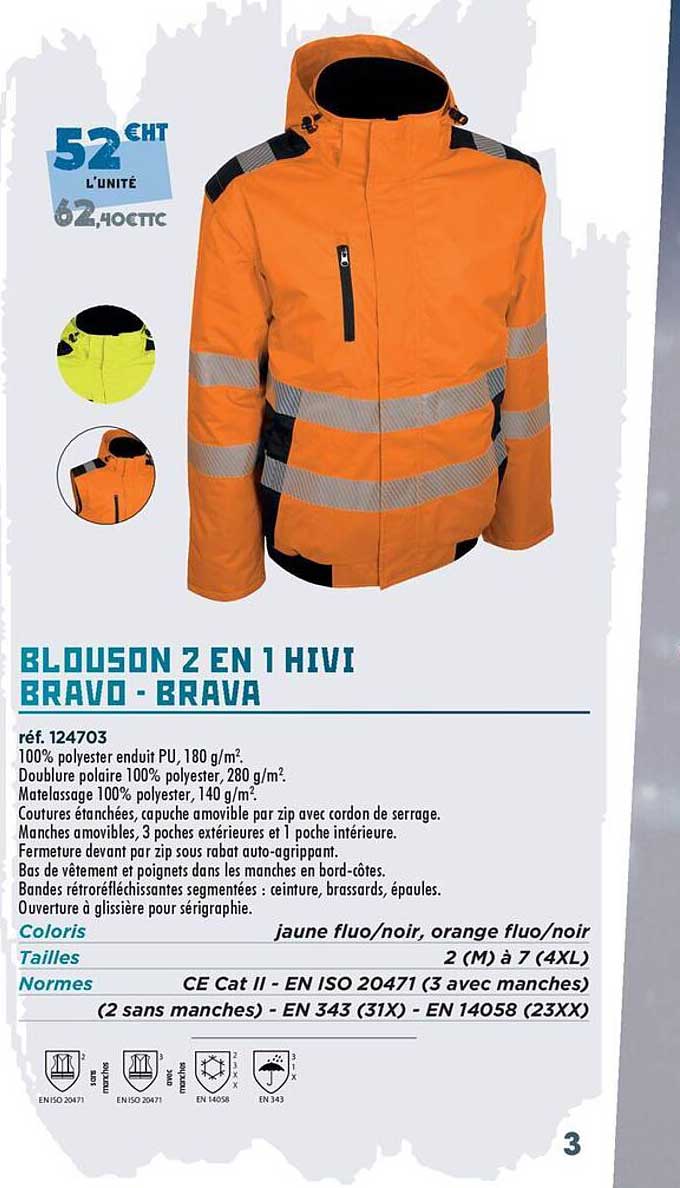 BLOUSON 2 EN 1 HIVI BRAVO - BRAVA