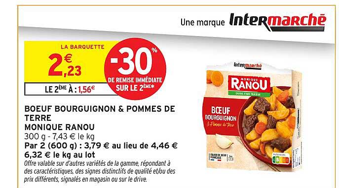 BOEUF BOURGUIGNON & POMMES DE TERRE MONIQUE RANOU