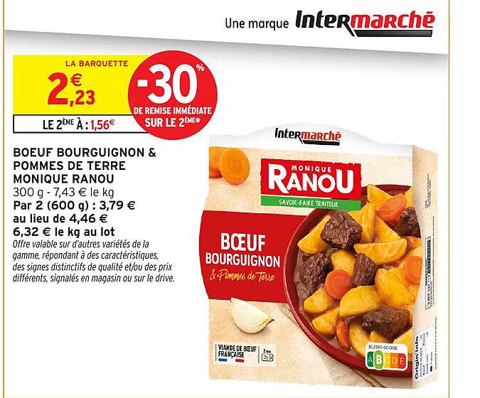 BOEUF BOURGUIGNON & POMMES DE TERRE MONIQUE RANOU
