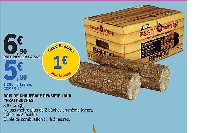 BOIS DE CHAUFFAGE DENSIFIÉ JOUR “PRATI'BÛCHES”
