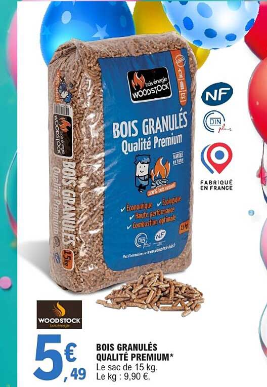 BOIS GRANULÉS QUALITÉ PREMIUM*