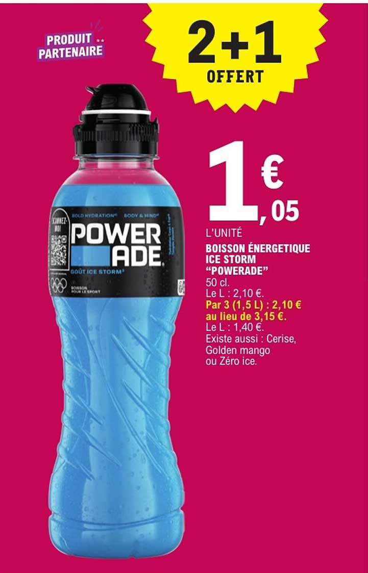 BOISSON ÉNERGÉTIQUE ICE STORM “POWERADE”