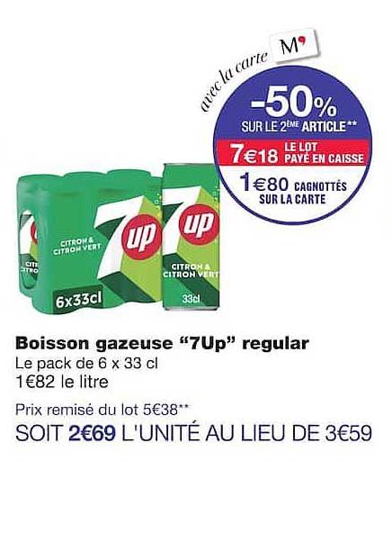 Boisson gazeuse “7Up” regular