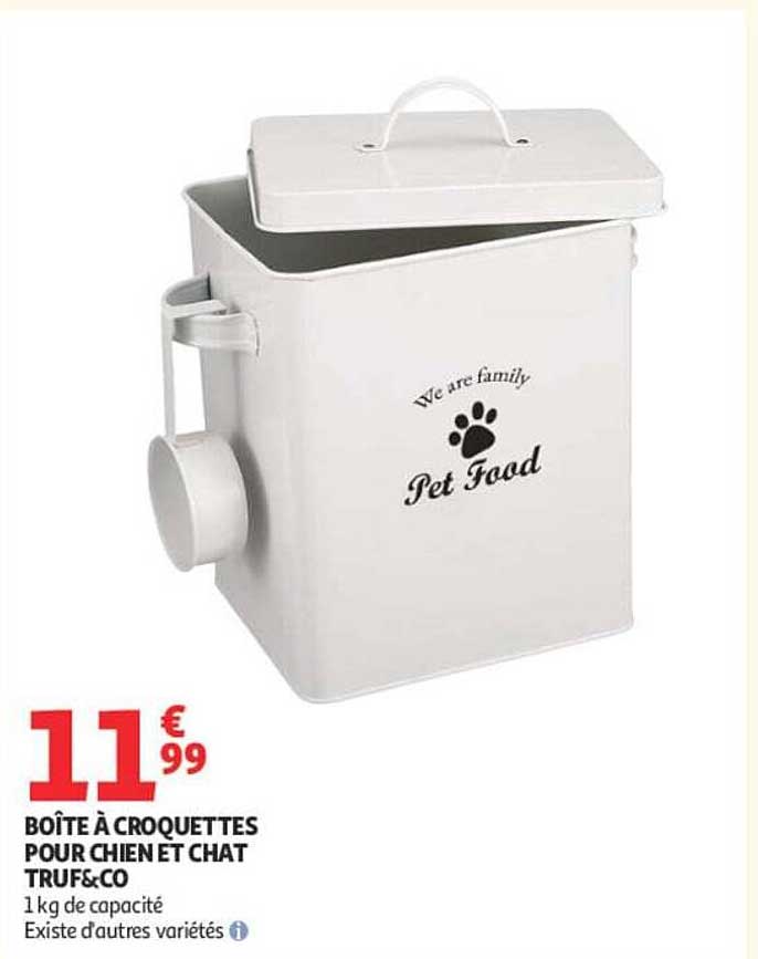 BOÎTE À CROQUETTES POUR CHIEN ET CHAT TRUF&CO