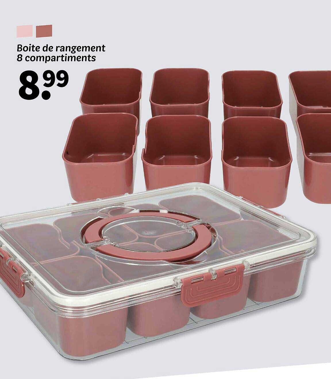 Boite de rangement 8 compartiments