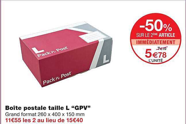 Boîte postale taille L “GPV”