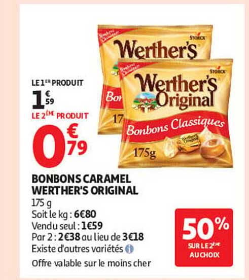 BONBONS CARAMEL WERTHER'S ORIGINAL