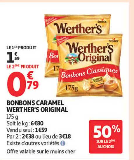 BONBONS CARAMEL WERTHER'S ORIGINAL