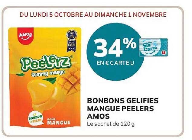 BONBONS GELIFIES MANGUE PEELERS AMOS