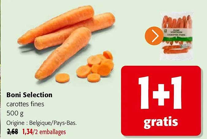 Boni Selection carottes fines 500 g