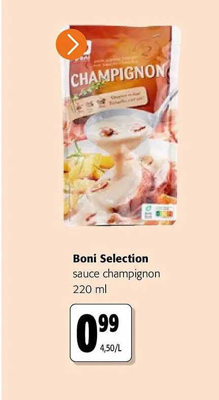 Boni Selection sauce champignon 220 ml