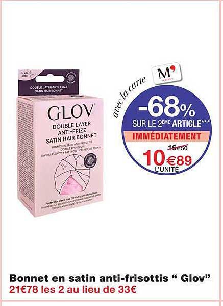 Bonnet en satin anti-frisottis “Glov”